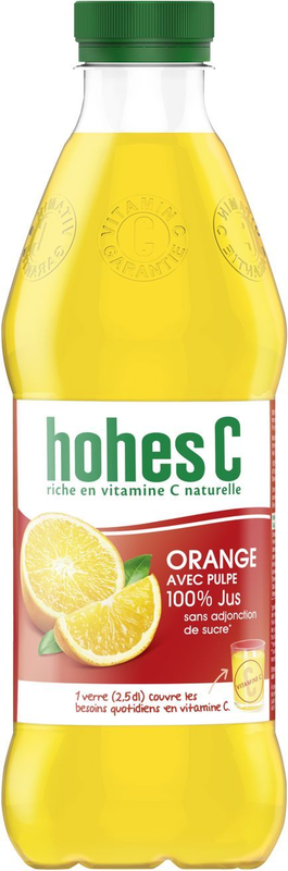 Hohes C Orange mit Fruchtfleisch