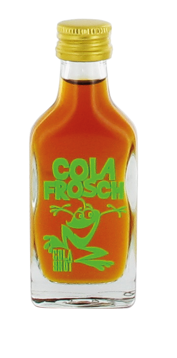 Likör Cola Frosch mit Colaaroma