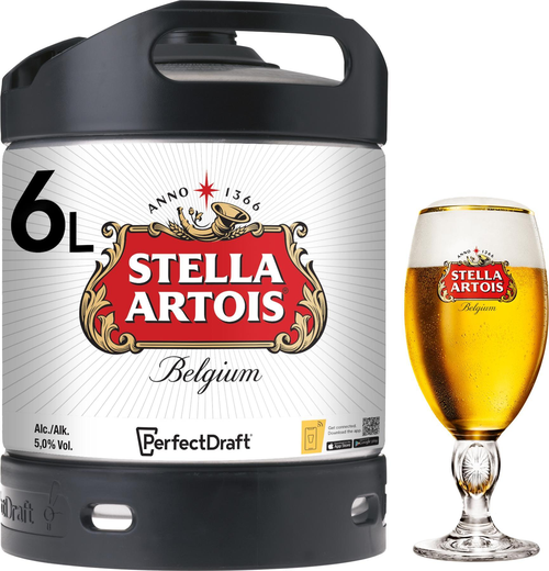 Stella Artois Perfect Draft Fässli 6 Lt