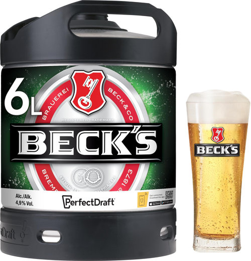 Becks Bier Perfect Draft Fässli 6 Lt