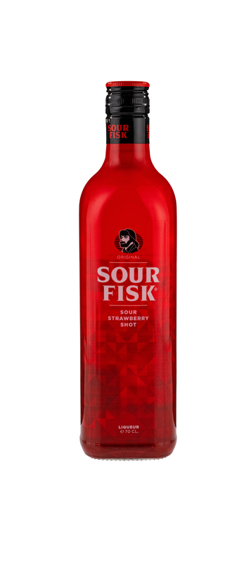 Likör Fisk Sour Strawberry
