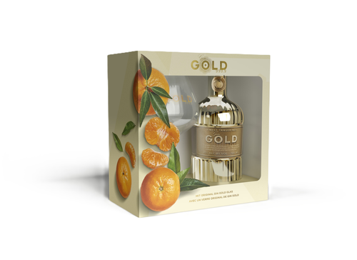 Gin Gold + 1 Glas