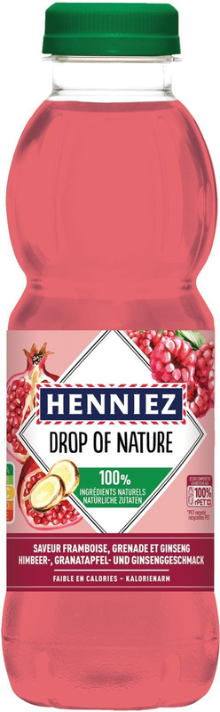 Henniez Drop of Nature Himbeer-, Granatapfel- und Ginsenggeschmack