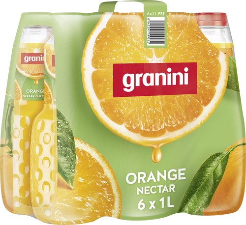 Granini Orangen Nektar mit Fruchtfleisch