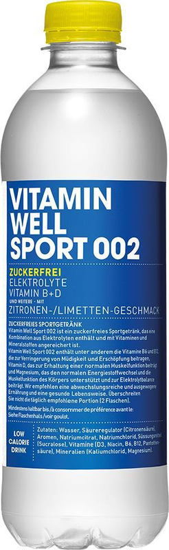 Vitamin Well Sport 002 Zuckerfrei 