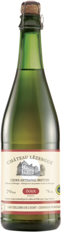Cidre de Bretagne Chateau Lézergué Doux