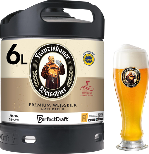 Franziskaner Perfect Draft Fässli 6 Lt