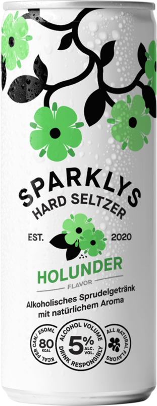Sparklys Hardseltzer Holunderblüte  