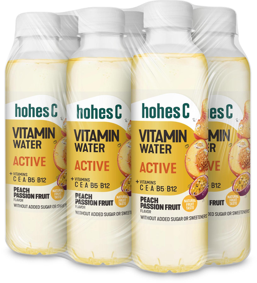 Hohes C Vitamin Water Active Pfirsich Maracuja