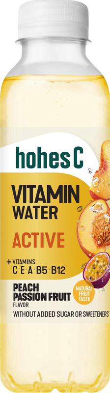 Hohes C Vitamin Water Active Pfirsich Maracuja