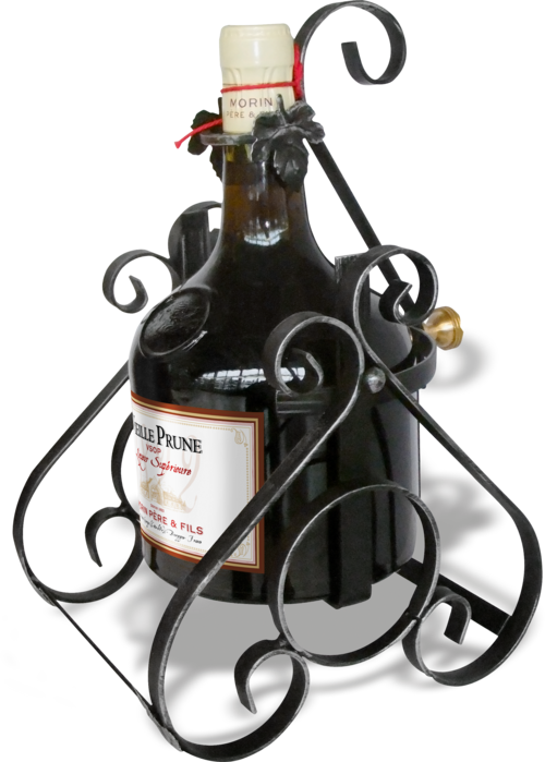 Vieille Prune Morin Père & Fils 3 Lt mit Gestell