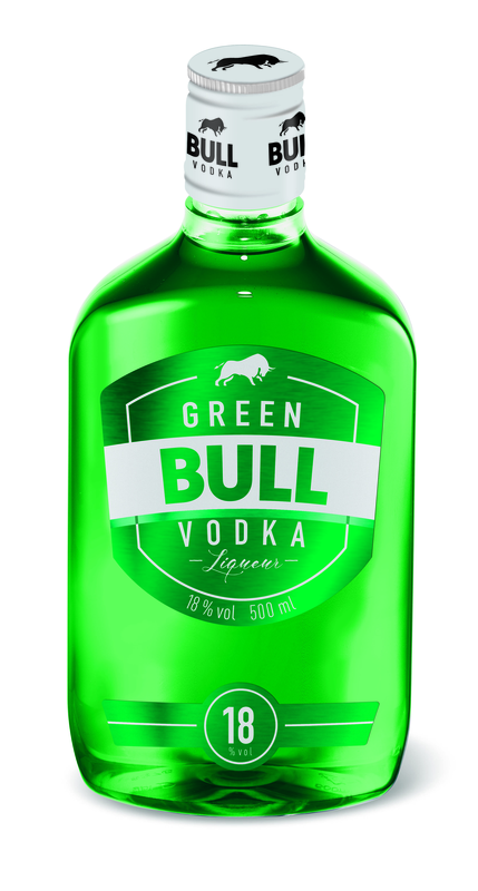 Vodka Likör Green Bull
