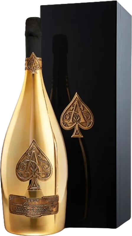 Ace of Spades Gold Brut Velvet Bag