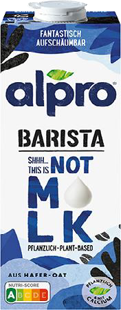 Alpro Barista Shh this is not m*lk
