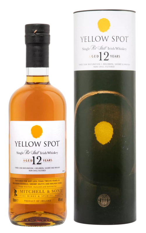 Whiskey Yellow Spot Single Pot Still Irish 12y