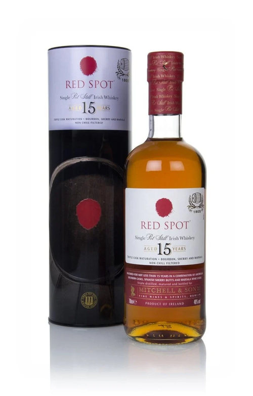 Whiskey Red Spot Single Pot Still Irish 15y