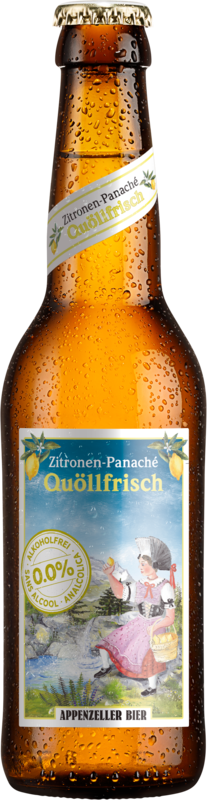 Appenzeller Quöllfrisch Zitronen-Panache alkoholfrei