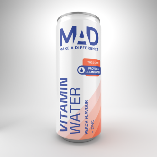 MAD Vitaminwater Peach Flavour + Zinc