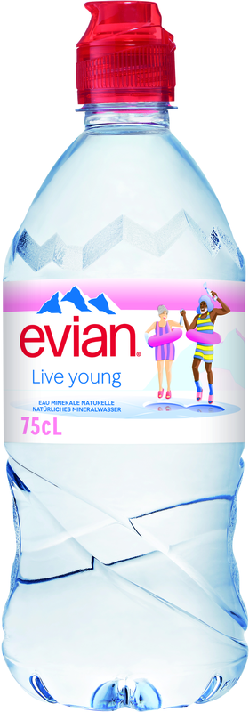 Evian ohne Kohlensäure Sportscap