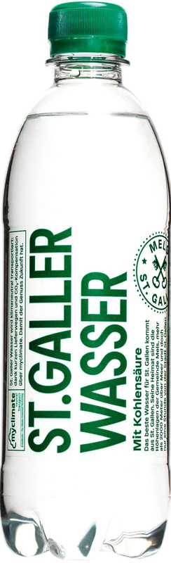 St. Galler Wasser mit Kohlensäure