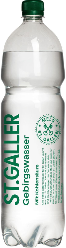 St. Galler Wasser mit Kohlensäure
