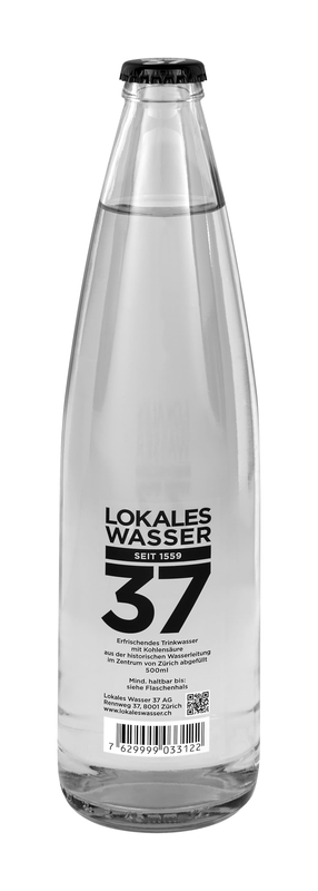 Lokales Wasser 37 mit Kohlensäure