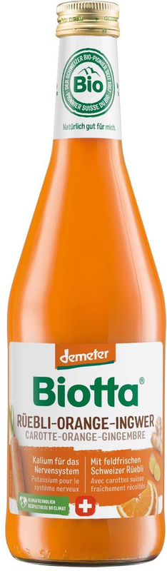 Biotta Demeter Rüebli-Orange-Ingwer