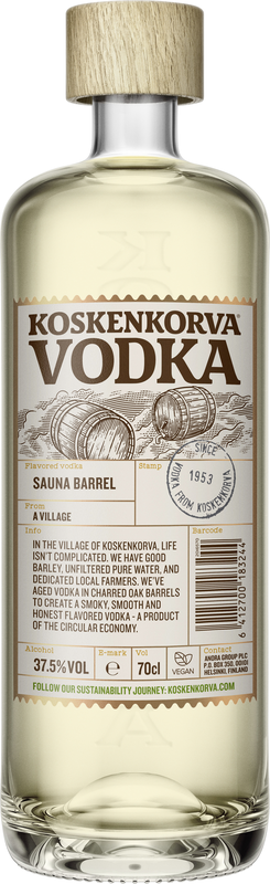 Vodka Koskenkorva Sauna Barrel