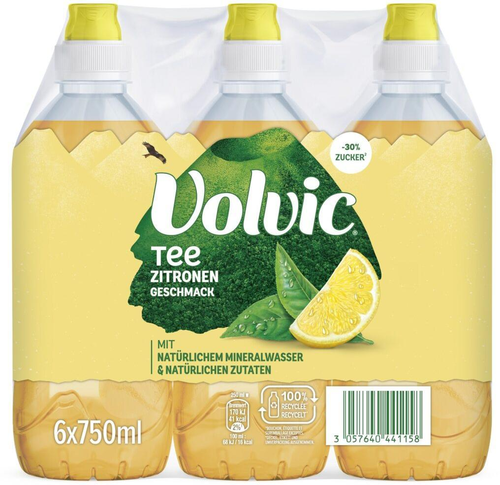 Volvic Tee Zitrone Sportcap