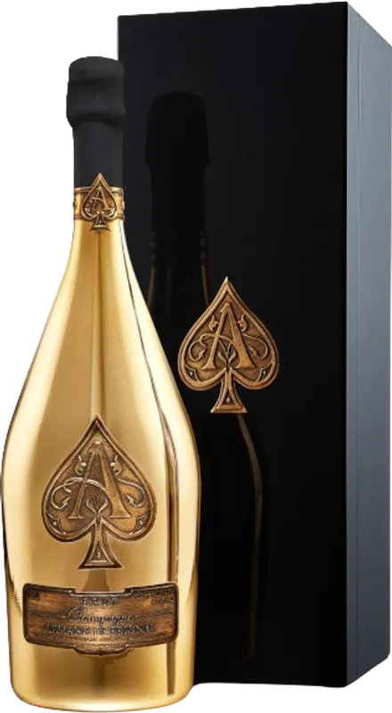 Ace of Spades Gold Brut Velvet Bag