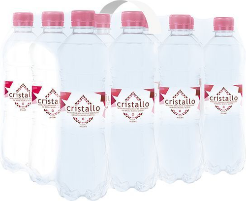Cristallo rot mit Kohlensäure