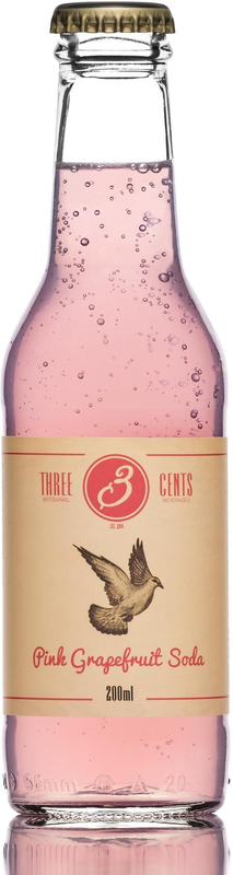 Three Cents Pink Grapefruit Soda