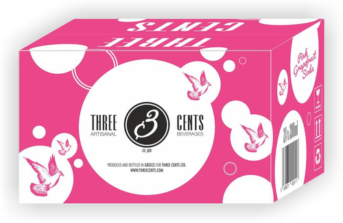 Three Cents Pink Grapefruit Soda