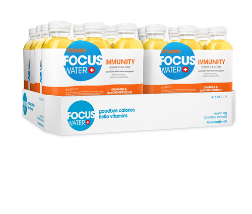 Focus Water Immunity Orange & Dragonfruit