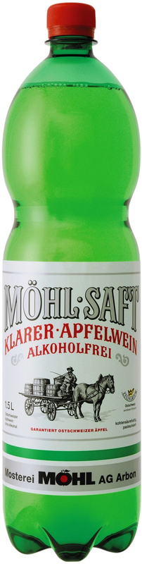 Möhl Saft Klarer-Apfelwein alkoholfrei