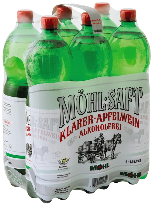 Möhl Saft Klarer-Apfelwein alkoholfrei