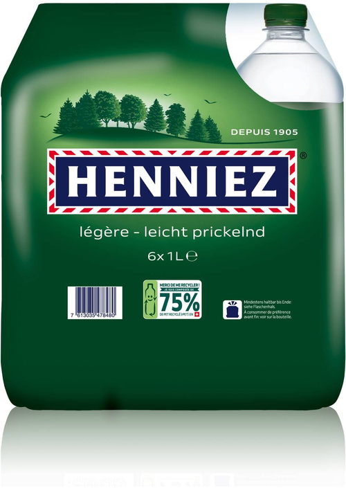 Henniez grün wenig Kohlensäure