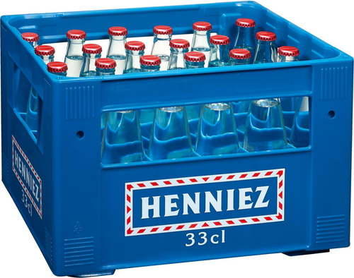 Henniez rot viel Kohlensäure