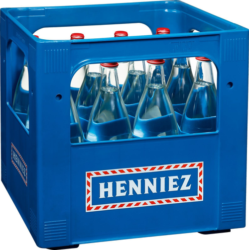 Henniez rot viel Kohlensäure
