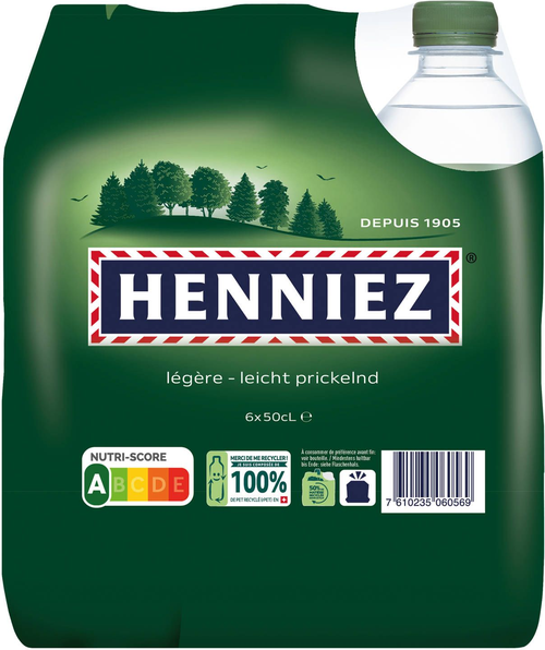 Henniez grün wenig Kohlensäure