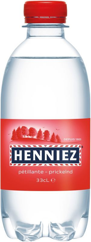 Henniez rot viel Kohlensäure