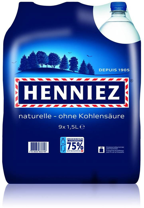 Henniez blau ohne Kohlensäure
