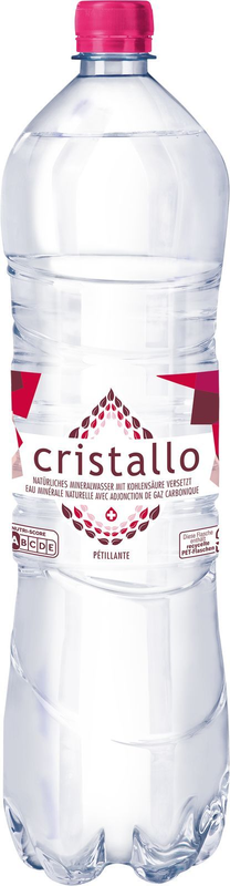 Cristallo rot "elegance" mit Kohlensäure