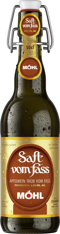 Möhl Saft vom Fass trüb