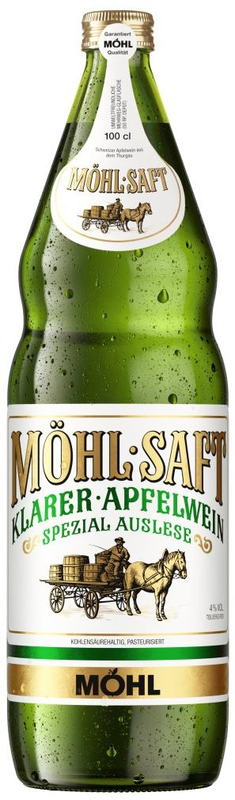Möhl Saft Klarer-Apfelwein Spezial Auslese MW Glas