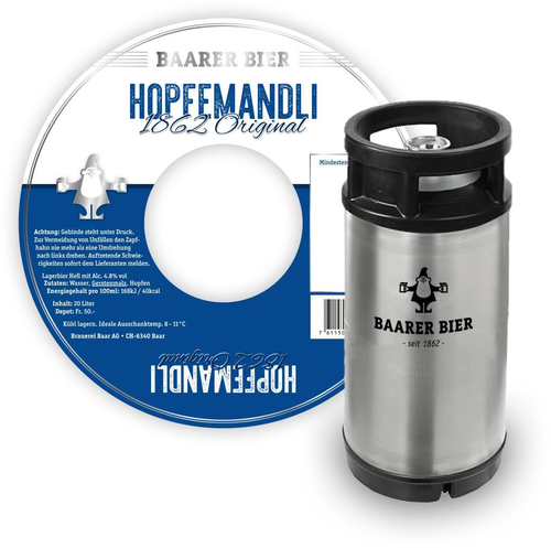 Baarer Hopfemandli 1862 Original Tank 20 Lt