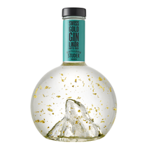 Gin Studer Gold Quitte Yuzu Likör mit Goldflitter