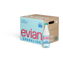 Evian Sparkling mit Kohlensäure