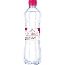 Cristallo rot mit Kohlensäure